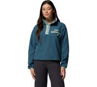 Pile Columbia Helvetia II Cropped Half Snap blu indaco donna - M
