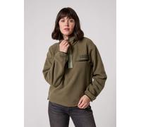 Columbia - Helvetia II Cropped Half Snap Fleece Verde - Abbigliamento M Verde