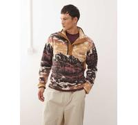 Columbia - Pile stampato a mezza pressione - Helvetia II Printed Half Snap Fleece Camel Brown Sisters per Uomo - Taglia XL - Marrone Marrone XL