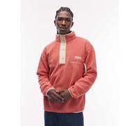 Columbia - Helvetia II - Pile rosso multicolore stampato con abbottonatura parziale XL