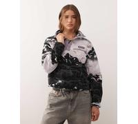 Columbia - Pile donna stampato a mezza pressione - Helvetia II Printed Cropped Half Snap Shale Prpl Sstrs Shl Prpl per Donne - Taglia XL - Rosa