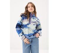 Columbia - Pile con collo alto semi-prezzo - Helvetia II Printed Cropped Half Snap Nocturnal Dreaming per Donne - Taglia XL - Blu