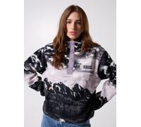 Columbia - Women's Helvetia II Printed Cropped Half Snap - Pullover in pile L nero