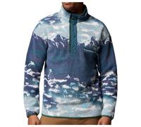 Columbia - Helvetia II Printed Half Snap Fleece - Pullover in pile M blu