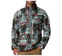 Columbia - Pile stampata con mezza chiusura a scatto - Helvetia II Printed Half Snap Fleece Sedona Sage Geomix per Uomo - Taglia S - Blu