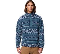 Columbia - Pile stampato a mezza pressione - Helvetia II Printed Half Snap Fleece Everblue Knitknot per Uomo - Taglia S - Blu