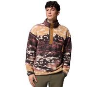 Columbia - Helvetia II Printed Half Snap Fleece Marrone - Abbigliamento L Marrone