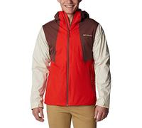 Columbia Inner Limits Jacket, Giacca Impermeabile Uomo, Spicy/Light Raisin/Chalk, Taglia M