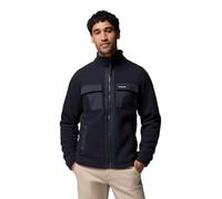 Columbia Giacca in pile Juniper Peak con zip intera, comfort aderente, tasche, Nero XXL
