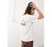 Columbia - Kettle River - T-shirt bianca con stampa di paesaggio sulla schiena-Bianco M