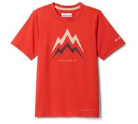 Columbia - Kid's Tech Trail Utility S/S Graphic Crew - Maglia funzionale S rosso