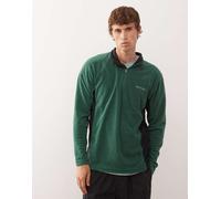Columbia - Klamath Range II - Felpa verde in pile con mezza zip M