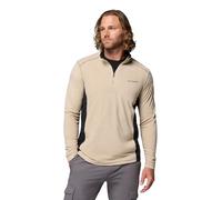 Columbia Klamath Range II Half Zip, Uomo Antico Fossil/Nero, XL