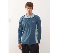 Columbia - Klamath Range II - Pile blu con zip corta L