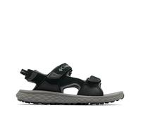 Columbia Men's Konos Hiker 3-Strap, Sports and Outdoor Sandals, Black/City Grey, 7