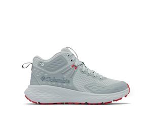 Columbia Konos TRS Outdry MidMid Rise - Scarponi da Trekking ed Escursionismo, da Donna, Grigio Ice Poppy Rosso, 40 EU