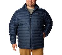 Columbia Lake 22 Down Hooded Jacket, Piumino Con Cappuccio Uomo, Collegiate Navy, Taglia XL