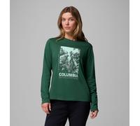 Columbia - Maglia a maniche lunghe stampata Rolling Bend™ - Verde - Taglia XS - Donna
