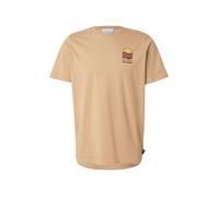 COLUMBIA Maglia funzionale 'Explorers Canyon' cappuccino / marrone scuro / giallo / rosso Uomo COLUMBIA S cappuccino / marrone scuro / giallo / rosso