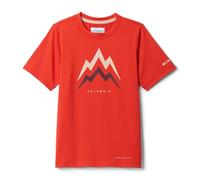 Columbia - Kid's Tech Trail Utility S/S Graphic Crew - Maglia funzionale L rosso