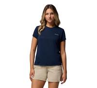 Columbia Maglietta Tecnica a Maniche Corte Leggera da Donna Zero Rules, Blu Navy Collegiale, M