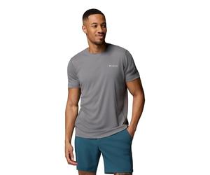 Columbia Maglietta Tecnica a Maniche Corte Leggera Zero Rules da Uomo, Grigio Città, L
