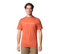 Columbia Men's CSC Basic Logo Short Sleeve, Short Sleeve T-Shirt, Tuscan/CSC Branded, L
