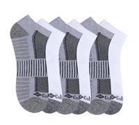 Columbia Men's Quarter Socks, Assorted Multipacks, 3Grey/3White-Grey, 6-12