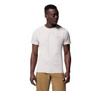 Columbia Men's Rapid Ridge Back Graphic Tee 2, Short Sleeve T-Shirt, Dark Stone/Button Badge, XS