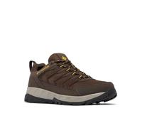 Columbia Strata Trail Low - Scarpe da trekking impermeabili da uomo, Cordovan/Giallo Dorato, 43.5 EU