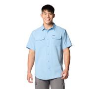 Columbia Men's Utilizer 2 Solid Short Sleeve Shirt, Short Sleeve Shirt, Ripple Blue, L