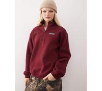 Columbia - Meridian Creek - Pile bordeaux con zip corta-Rosso M