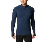 Columbia Midweight Stretch, Maglia a Maniche Lunghe con Cerniera Corta, Uomo, Fall Winter 2024/2025, S, Collegiate Navy