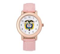 Columbia National Emblem, orologio da polso da donna, elegante, analogico, al quarzo, cinturino in pelle, Stile:, regular
