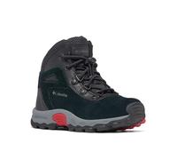 Columbia Newton Ridge Amped, Stivali da trekking e trekking a vita media Unisex - bambini e ragazzi, Black/Mountain Red Toddler, 31 EU