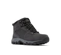 Columbia Newton Ridge Plus II - Scarponcini da Trekking Impermeabili in Pelle Scamosciata, Squalo/Nero, 8.5 Wide