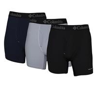 Columbia Omni Freeze Zero Boxer Brief 3 Pack Corti, Navy/Grigio/Nero, XXL (Pacco da 3) Uomo