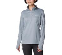 Columbia Park View Grid Fleece Half Zip, Jersey de lana Donna, Cirrus Grey,