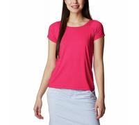 Columbia Peak To Point II Ss Tee (Red Hibiscus Heather) Donna M