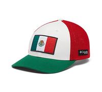 Columbia PFG Fish Flag Mesh Ball cap-Basso Cappuccio, Bianco, Messico Pesce Bandiera, X-Large Unisex-Adulto