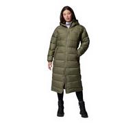 Columbia Pike Lake 3 - Piumino lungo da donna, con cappuccio, verde pietra, XL