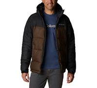 Columbia Pike Lake Hooded Jacket, Piumino Con Cappuccio Uomo, Olive Green/Black, Taglia XXL