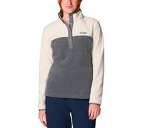 Columbia - Pile 4 stagioni - Benton Springs 1/2 Snap Pull Over II City Grey Heather Chalk per Donne - Taglia S - Grigio