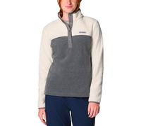 Columbia - Pile 4 stagioni - Benton Springs 1/2 Snap Pull Over II City Grey Heather Chalk per Donne - Taglia M - Grigio