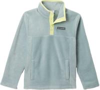 Columbia - Pile bicolore con mezza zip - Steens Mtn II 1/4 Snap Fleece Pull-Over Crushed Blue Citron Haze - Taglia L Blu L