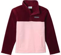 Columbia - Pile bicolore con mezza zip - Steens Mtn II 1/4 Snap Fleece Pull-Over Satin Pink Rich Wine - Taglia M - Rosa Rosa M
