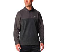 Columbia - Pile bicolore da uomo - Steens Mountain Half Snap II Charcoal Heather Shark per Uomo - Taglia L - Grigio Grigio L