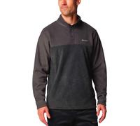 Columbia - Pile bicolore da uomo - Steens Mountain Half Snap II Charcoal Heather Shark per Uomo - Taglia M - Grigio Grigio M