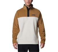 Columbia - Pile bicolore da uomo - Steens Mountain Half Snap II Dark Stone Delta Black per Uomo - Taglia L - Marrone Marrone L