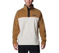 Columbia - Pile bicolore da uomo - Steens Mountain Half Snap II Dark Stone Delta Black per Uomo - Taglia M - Marrone Marrone M